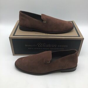 Tecovas The Monterrey Earth Cowhide Suede Loafers Mens Size 12 D Brown NEW